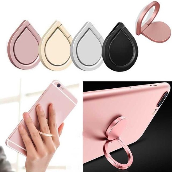 Bauble-n-Brooke Accessories - Universal 360 Phone Ring Holder with Kickstand